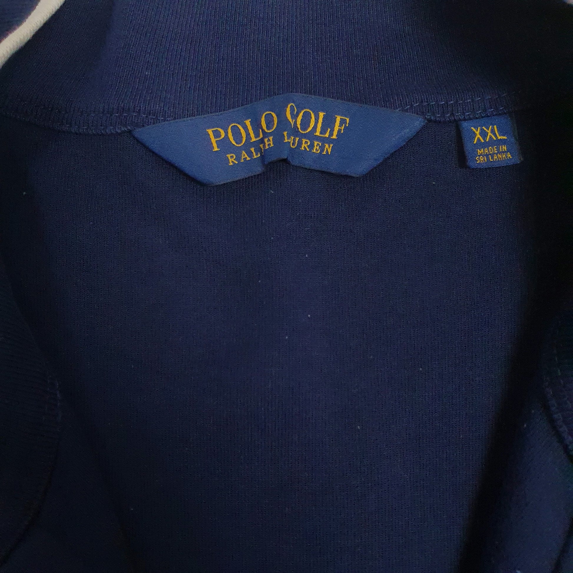 Mens Navy Polo Ralph Lauren Golf Quarter Zip Jumper