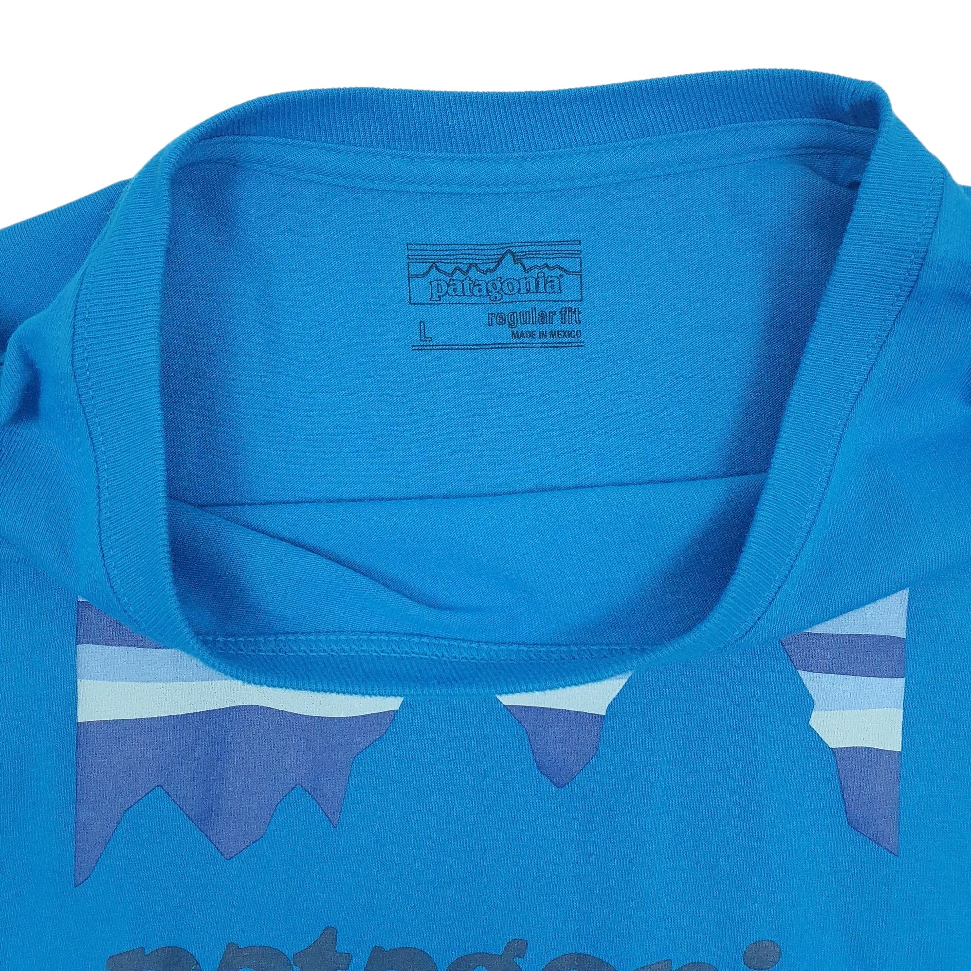 Mens Blue Patagonia   T Shirt