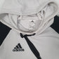 Mens White Adidas  Hoodie Jumper