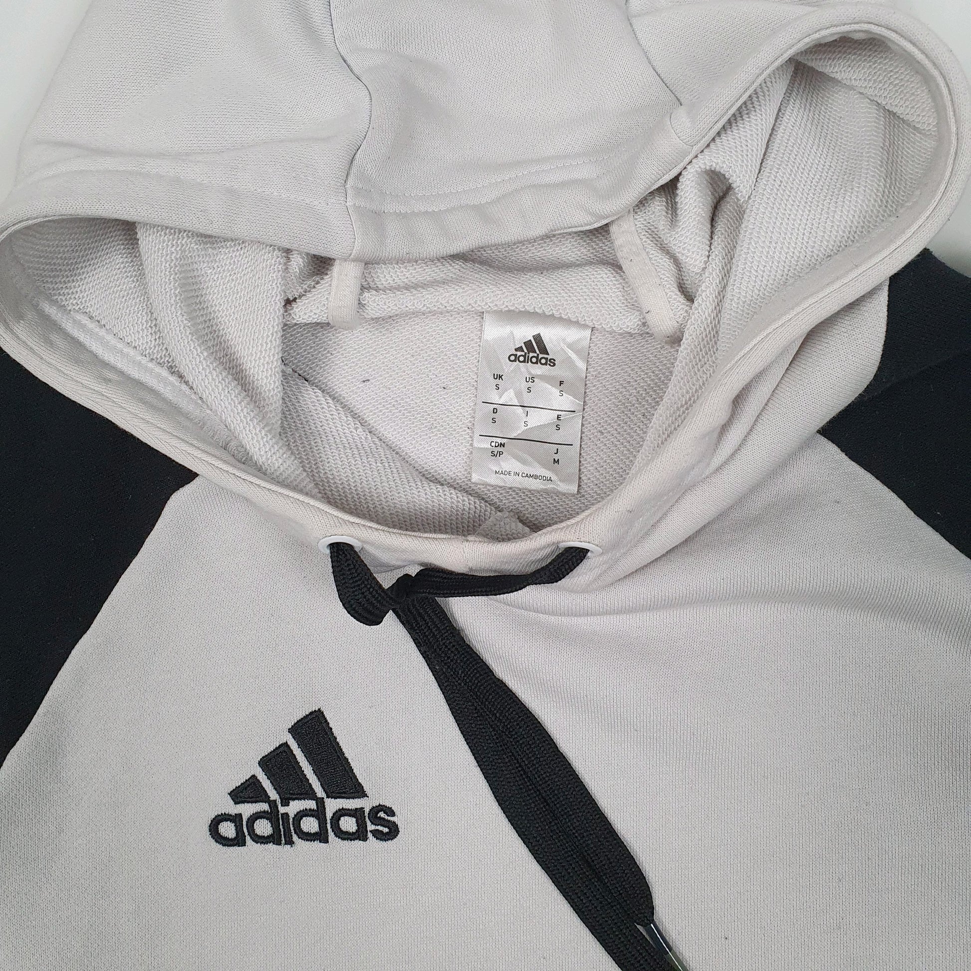 Mens White Adidas  Hoodie Jumper