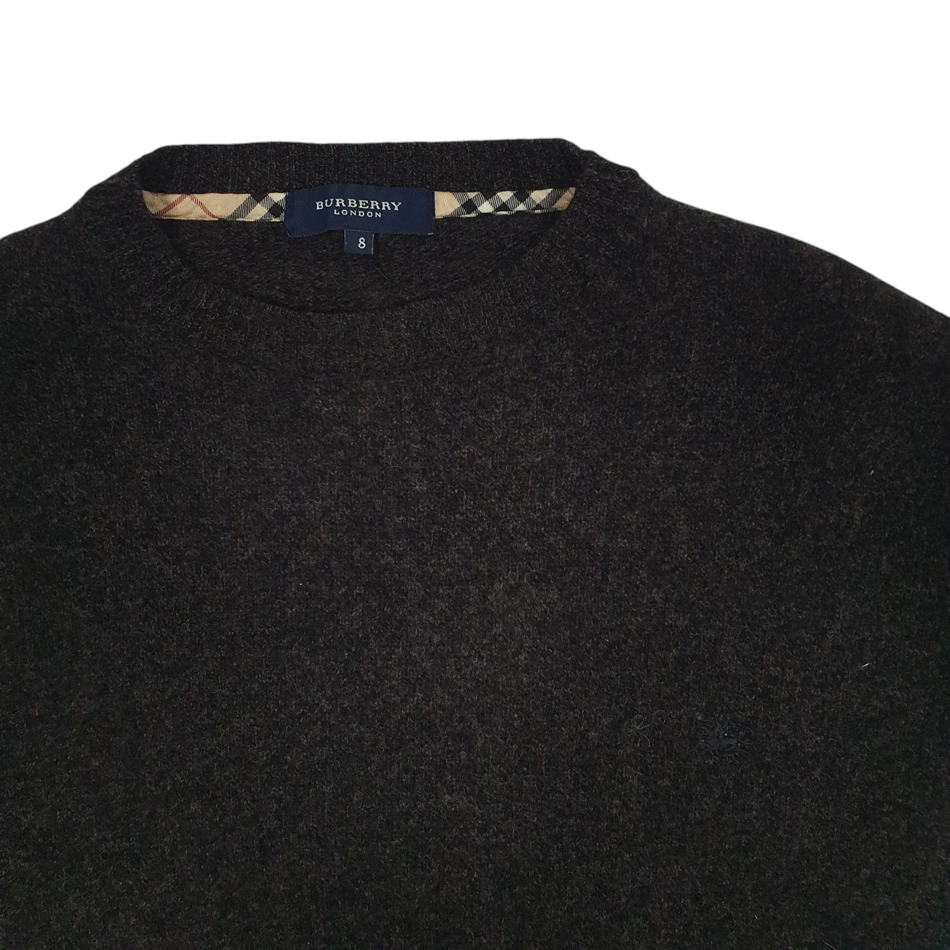 Mens Brown Burberry  Crewneck Jumper