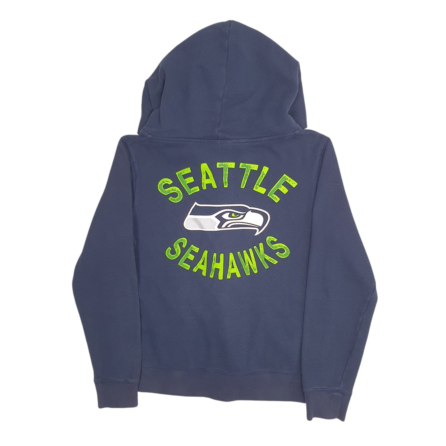 Womens Navy NFL Seattle Seahawks Full Zip Jumper