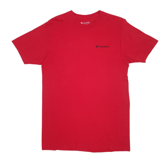 Mens Red Columbia Sportswear Company  Short Sleeve T Shirt
