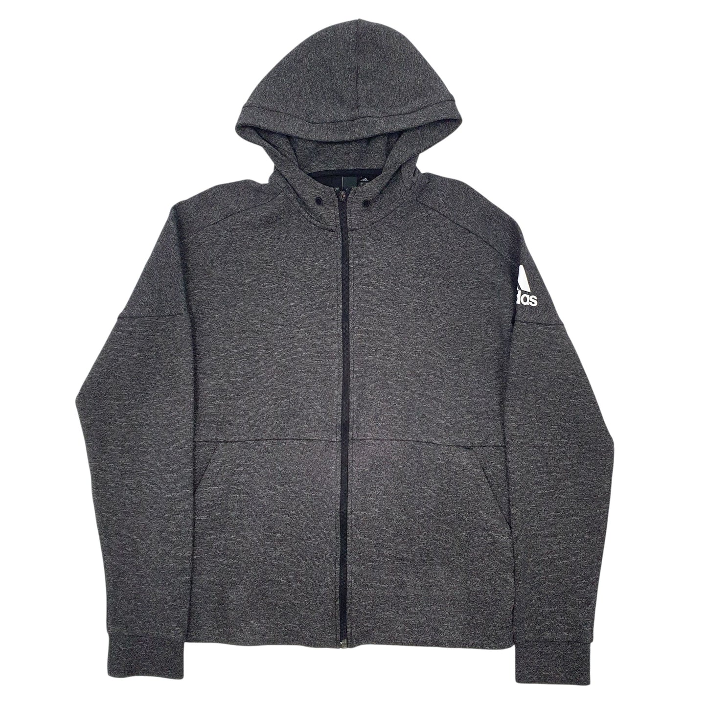 Womens Grey Adidas  Full Zip Jumper