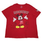 Womens Red Disney Mickey Mouse Short Sleeve T Shirt