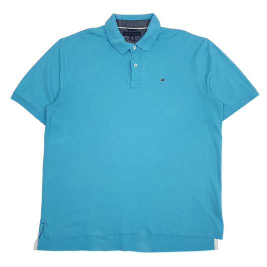 Mens Blue Tommy Hilfiger  Short Sleeve Polo Shirt
