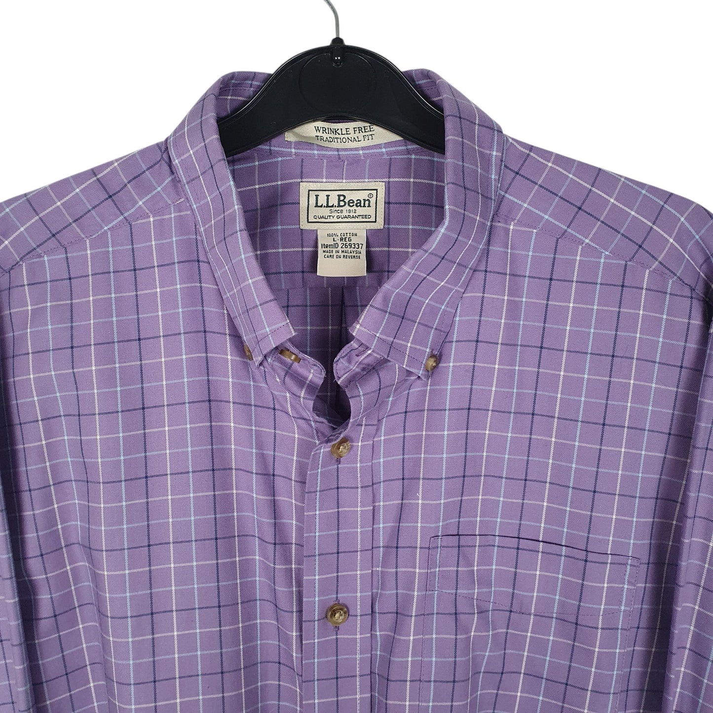 Mens Purple L.L.Bean   Shirt