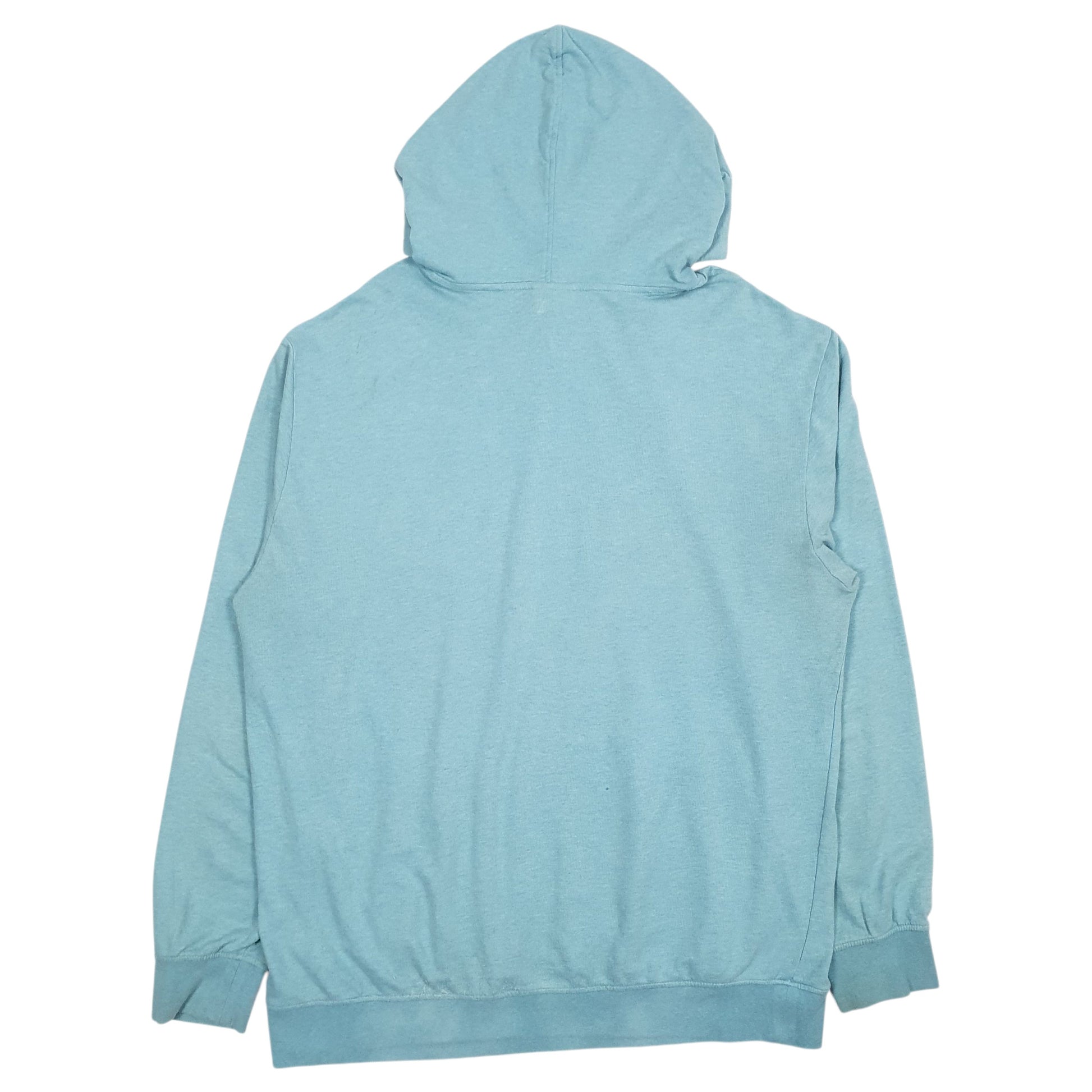 Mens Blue Patagonia Spellout Hoodie Jumper
