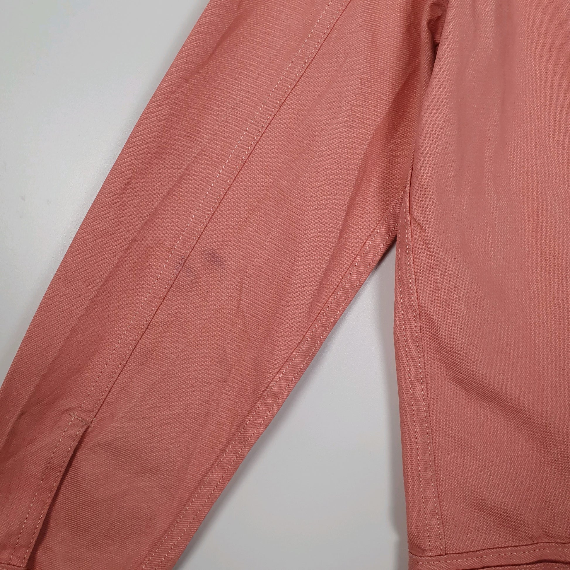 Mens Pink Levis Type 3 Trucker Full Zip Coat