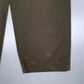 Mens Green Tommy Hilfiger Vintage 00s Double Pleated Full Zip Trousers