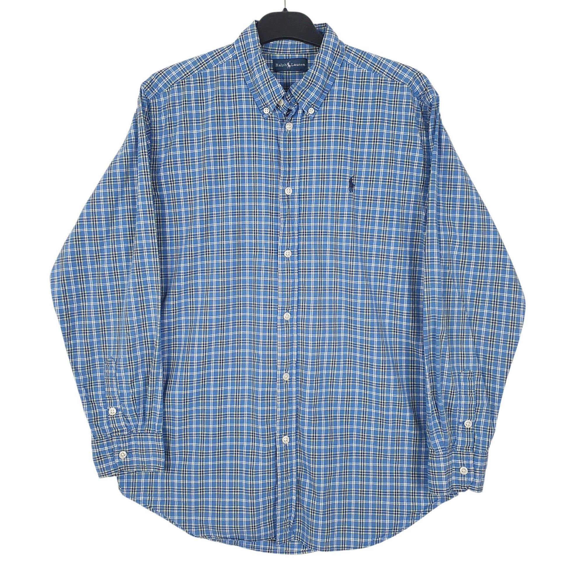 Mens Blue Ralph Lauren  Long Sleeve Shirt