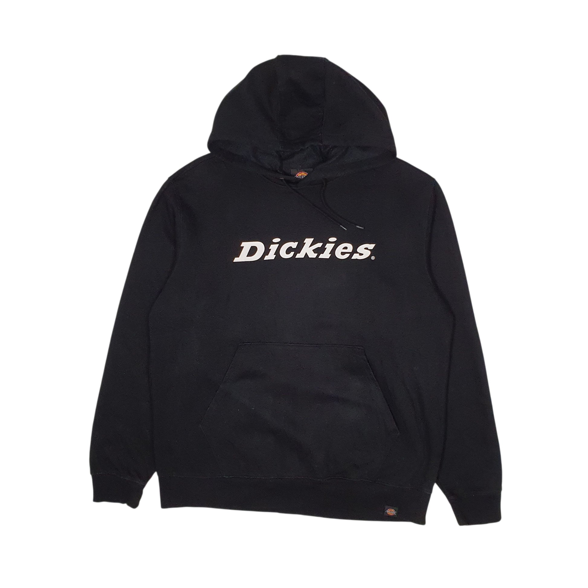 Mens Black Dickies Spellout Hoodie Jumper