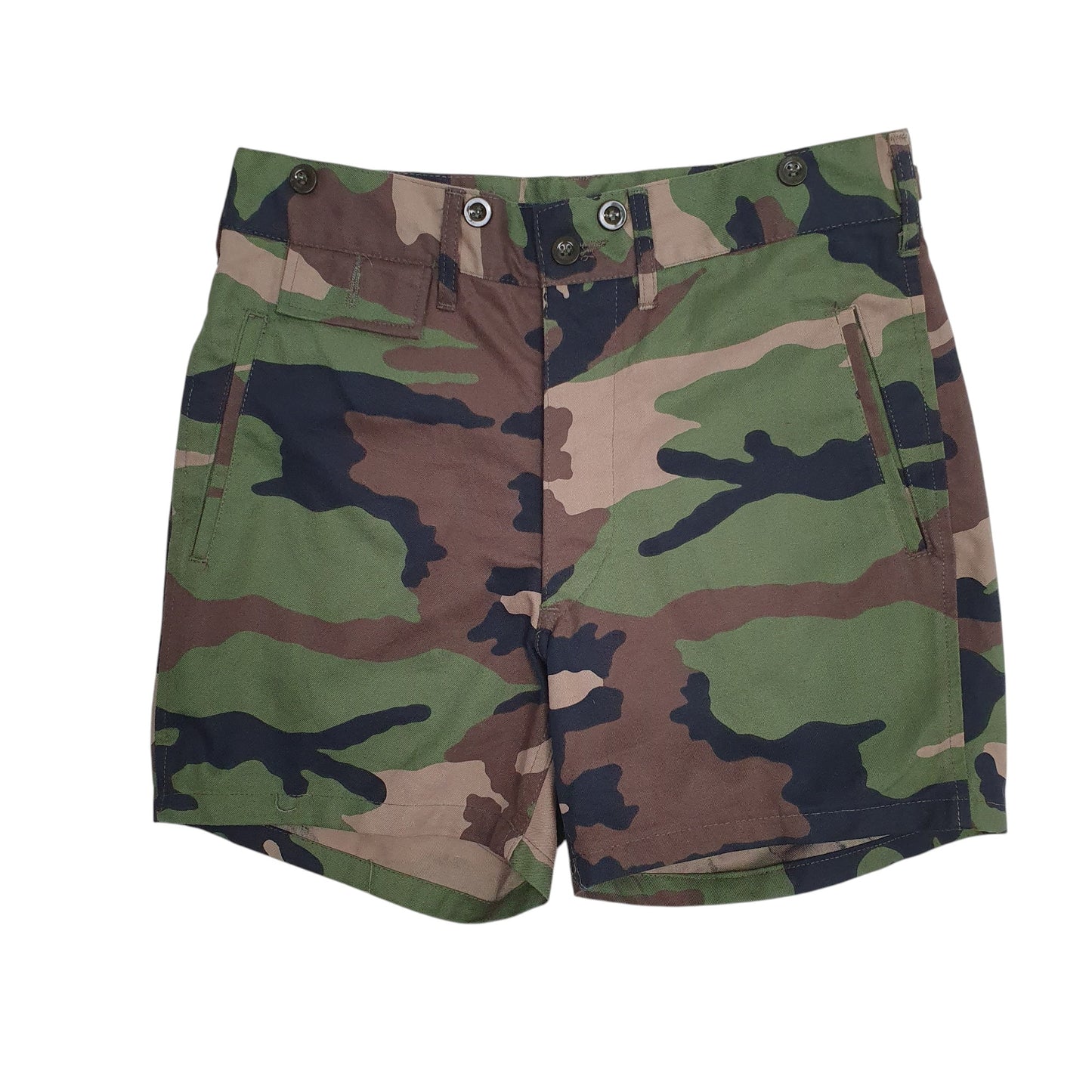 Mens Green Zekon Camo Camouflage Chino Shorts