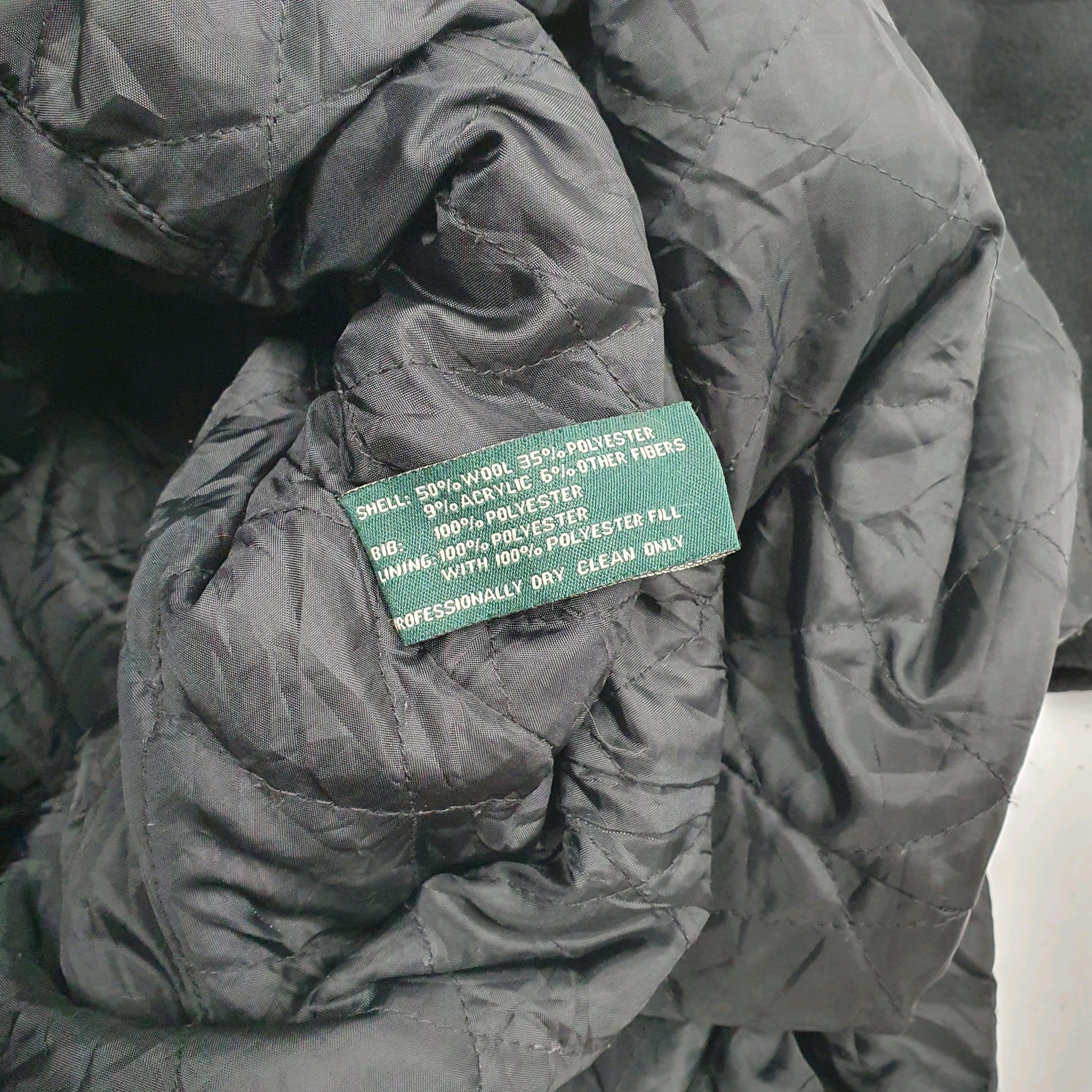 Mens Black Ralph Lauren Overcoat Trench  Coat