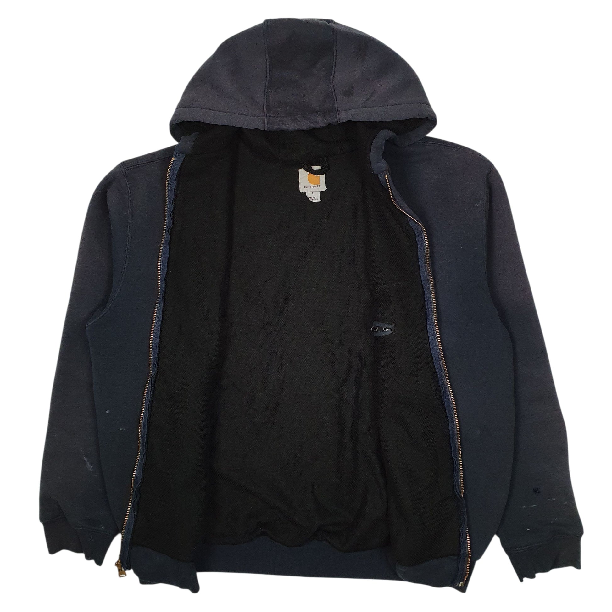 Mens Navy Carhartt Hoodie Full Zip Jumper