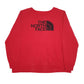 Mens Red The North Face Spellout Crewneck Jumper