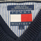 Mens Navy Tommy Hilfiger Vintage 00s Cable Knit Vest Jumper