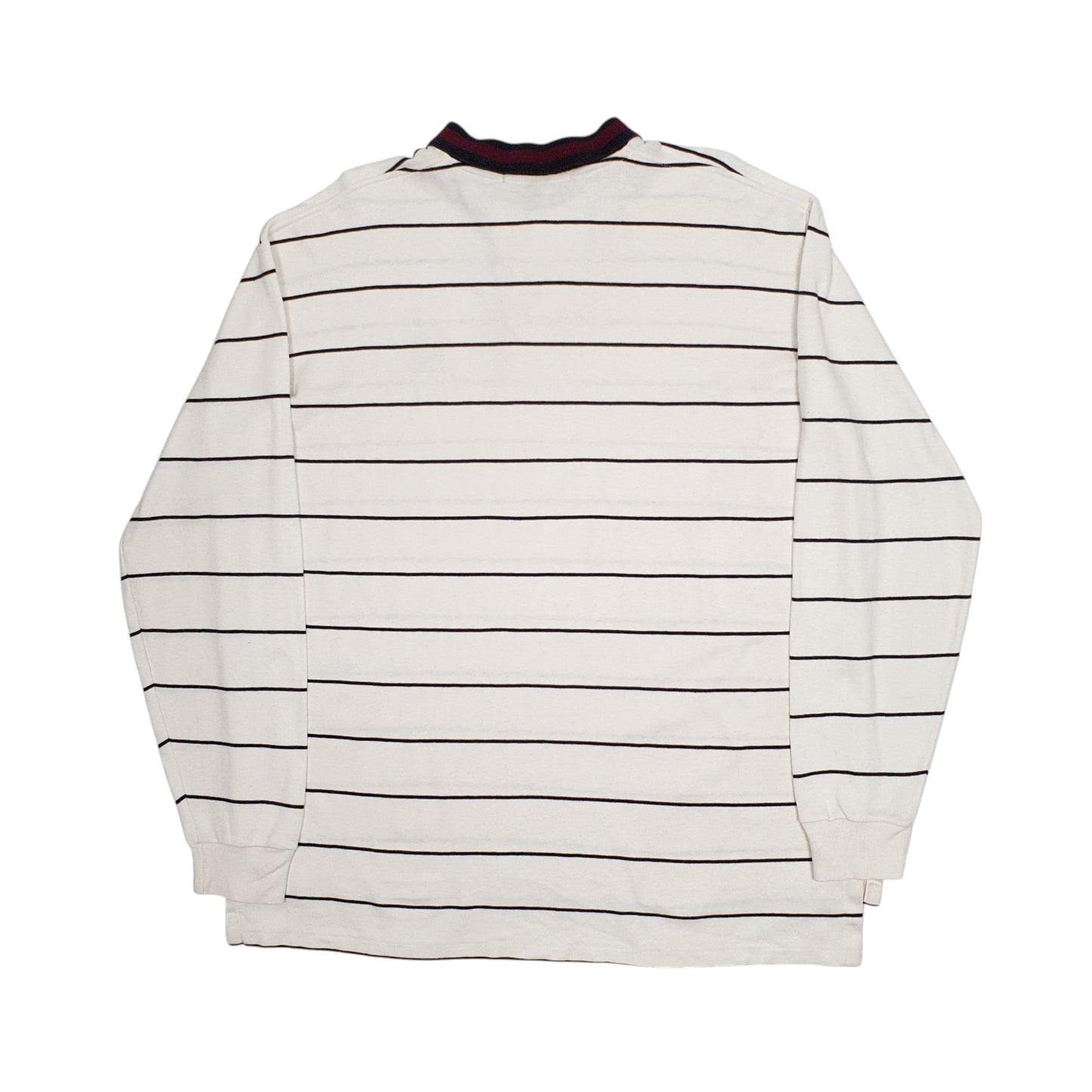 Mens Cream Polo Ralph Lauren Vintage 90s Made In USA  Polo Shirt