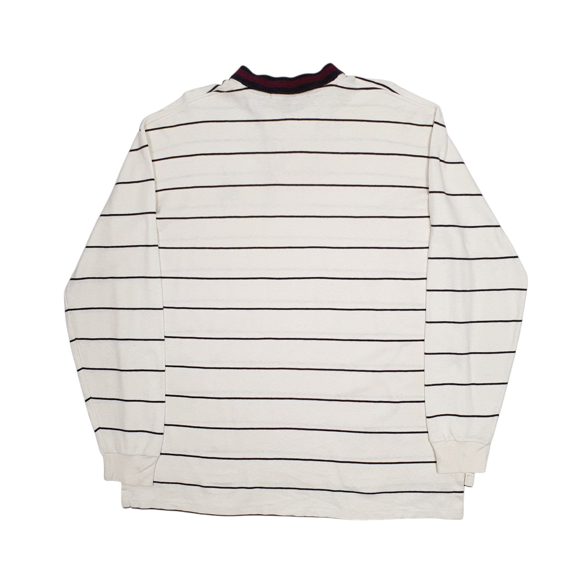 Mens Cream Polo Ralph Lauren Vintage 90s Made In USA  Polo Shirt