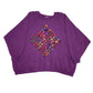 Womens Purple Unbranded Baggy Crewneck Jumper