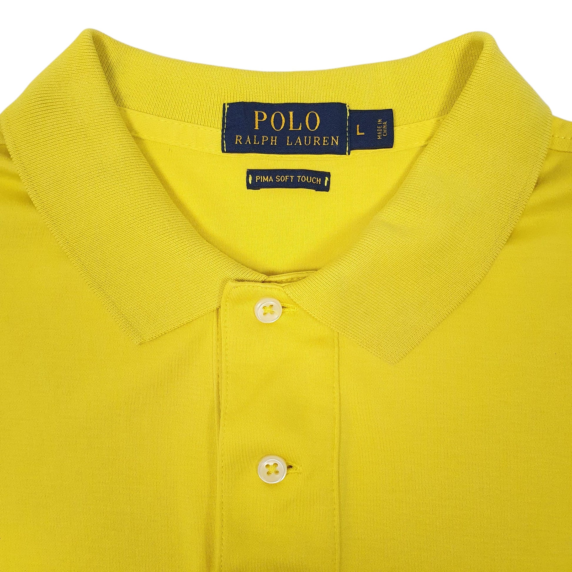 Mens Yellow Polo Ralph Lauren   Polo Shirt