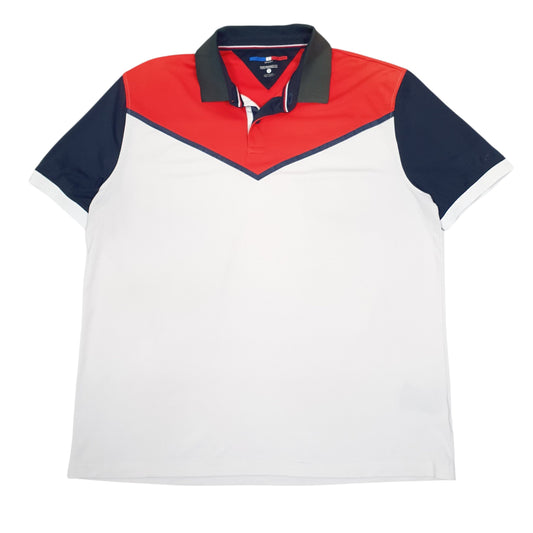 Mens Grey Tommy Hilfiger Sport Short Sleeve Polo Shirt