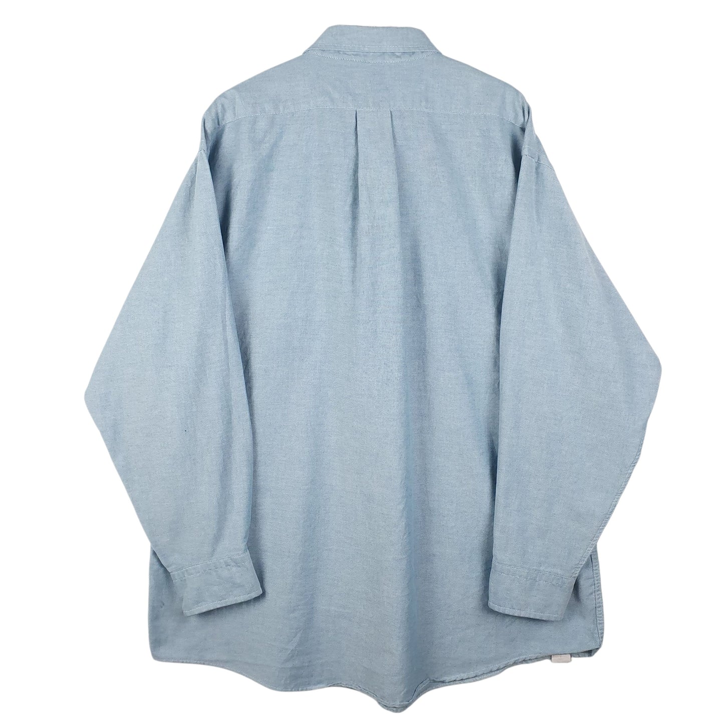 Mens Blue L.L.Bean Vintage 90s Made In USA  Shirt