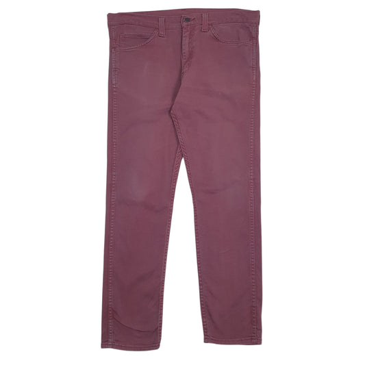 Mens Burgundy Levis  508 JeansW34 L30