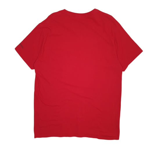 Mens Red Columbia Sportswear Company Atlanta V Neck T Shirt