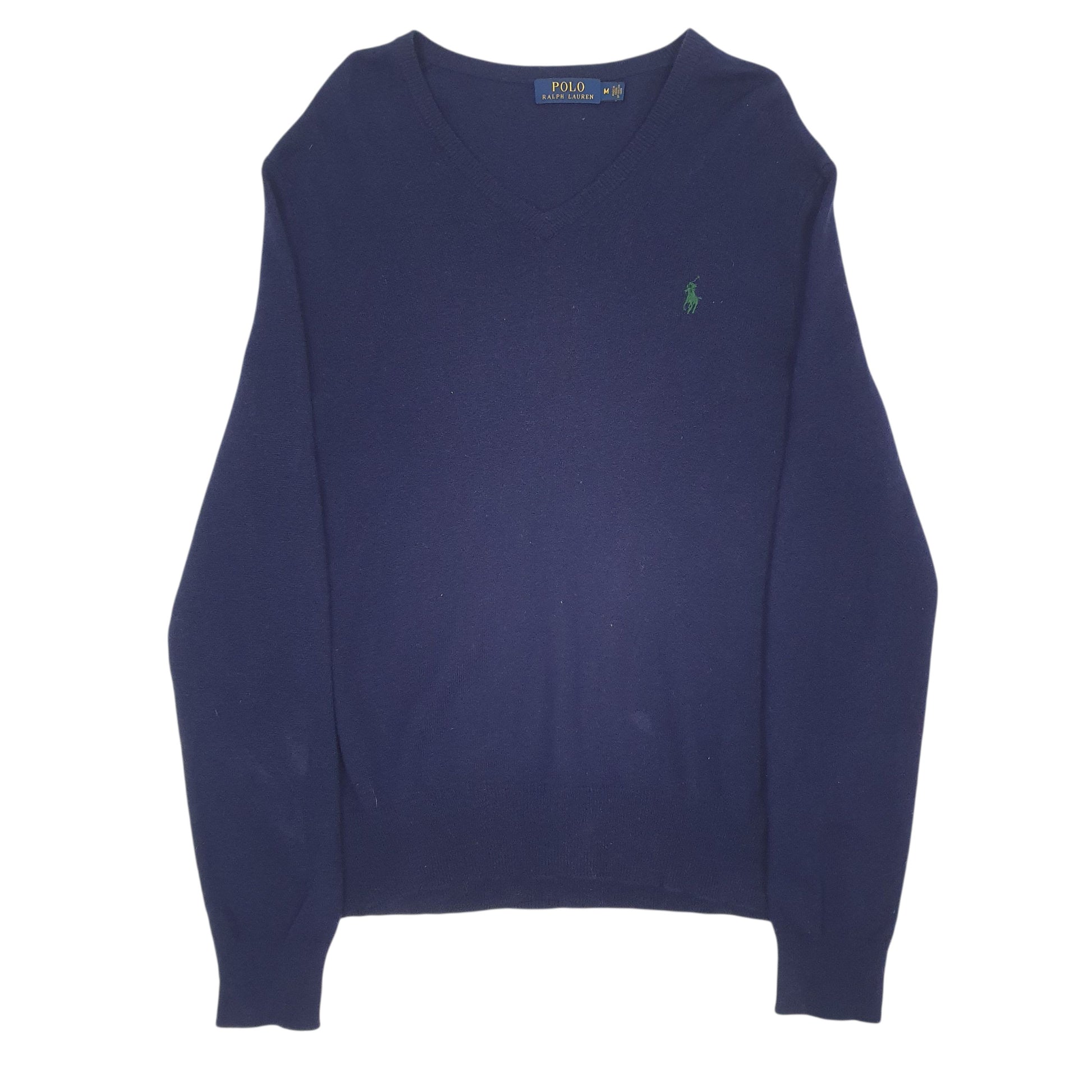 Mens Navy Polo Ralph Lauren  V Neck Jumper