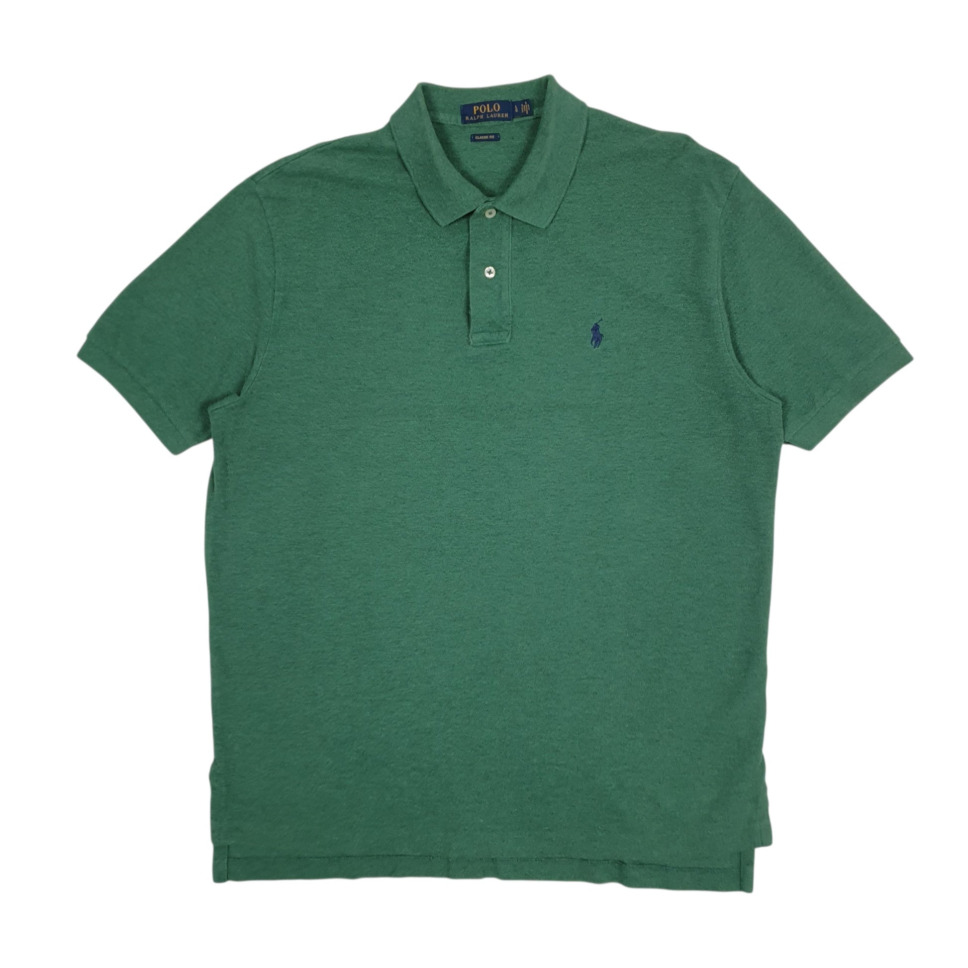 Mens Green Polo Ralph Lauren Classic Fit Short Sleeve Polo Shirt