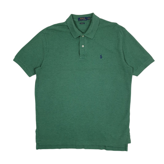 Mens Green Polo Ralph Lauren Classic Fit Short Sleeve Polo Shirt