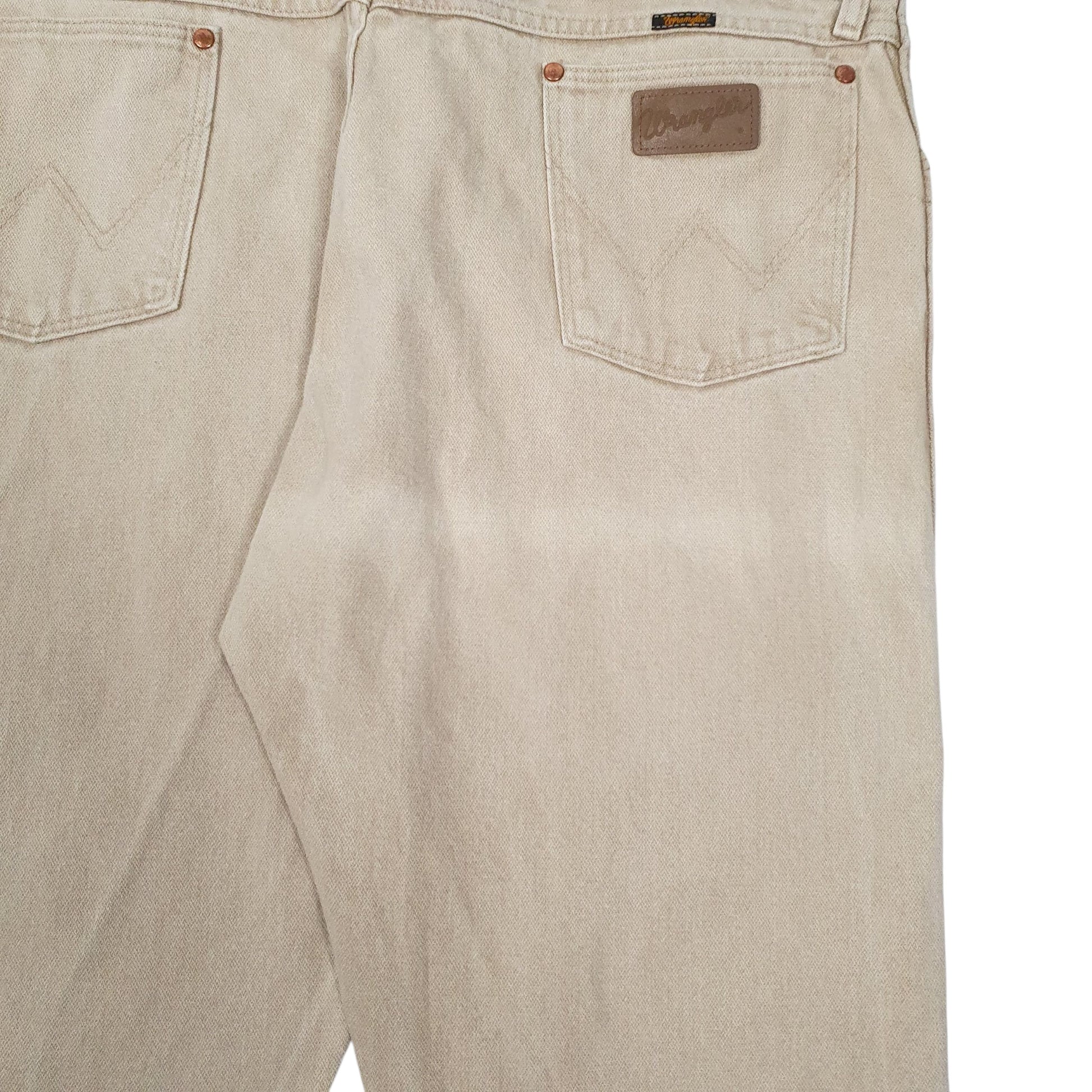 Mens Beige Wrangler   Jeans