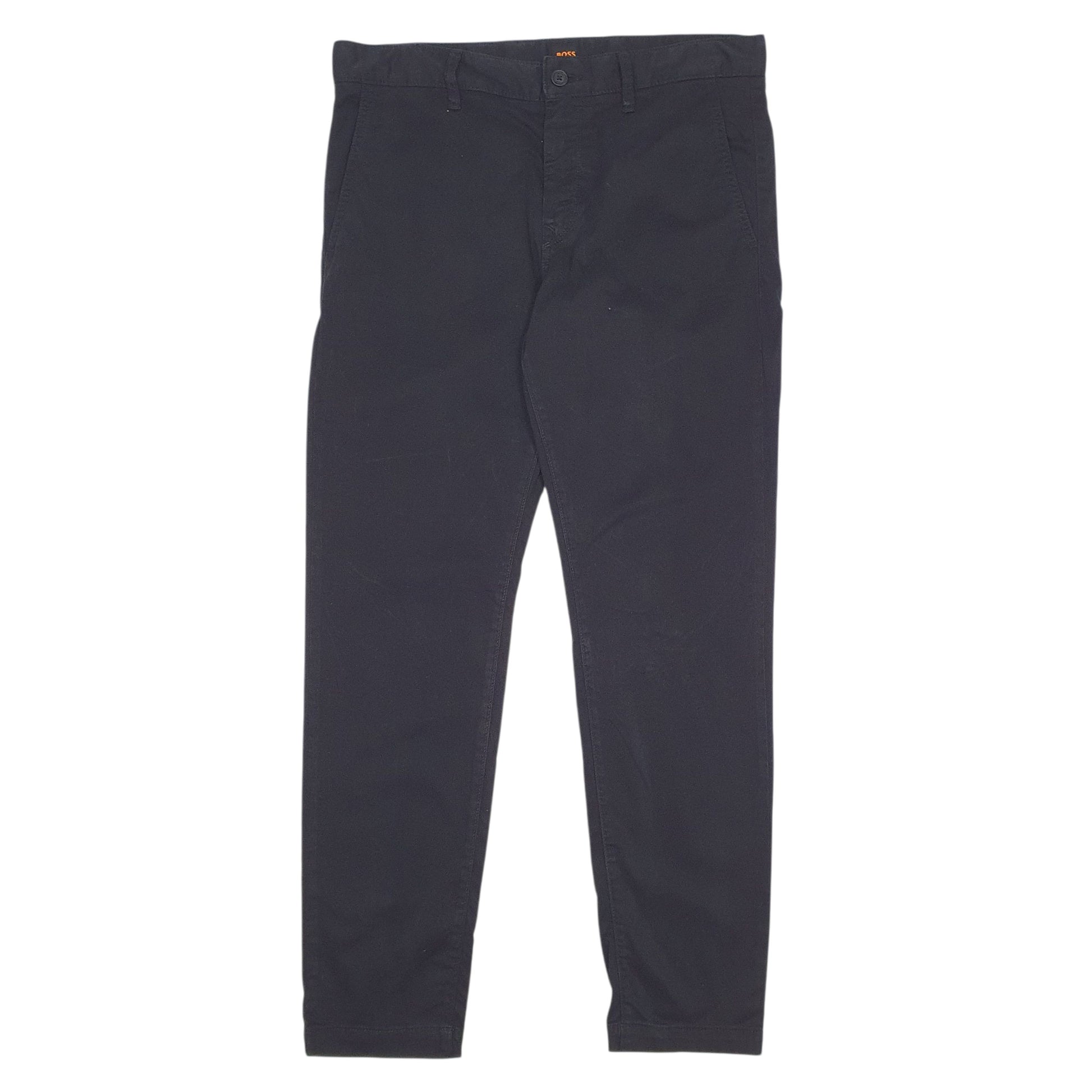 Mens Black Hugo Boss  Chino Trousers