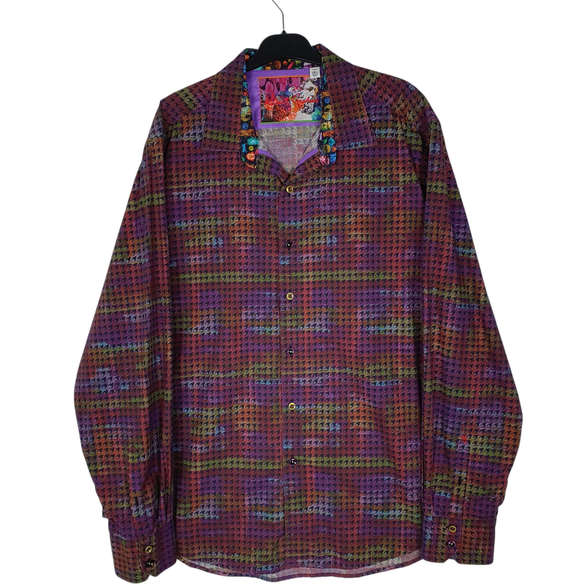 Mens Purple Robert Graham  Long Sleeve Shirt