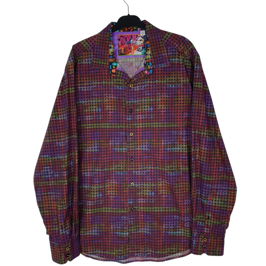 Mens Purple Robert Graham  Long Sleeve Shirt