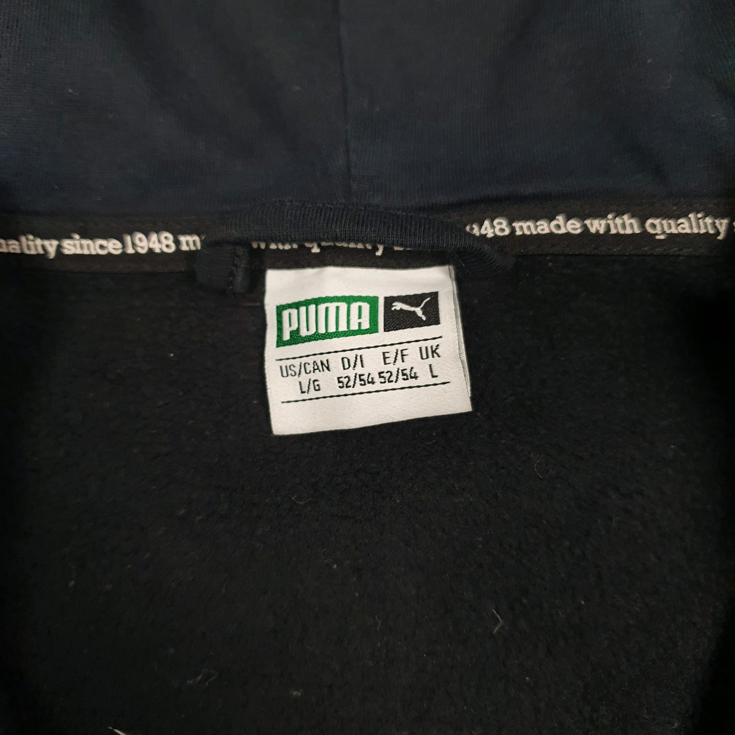 Mens Black Puma  Hoodie Jumper