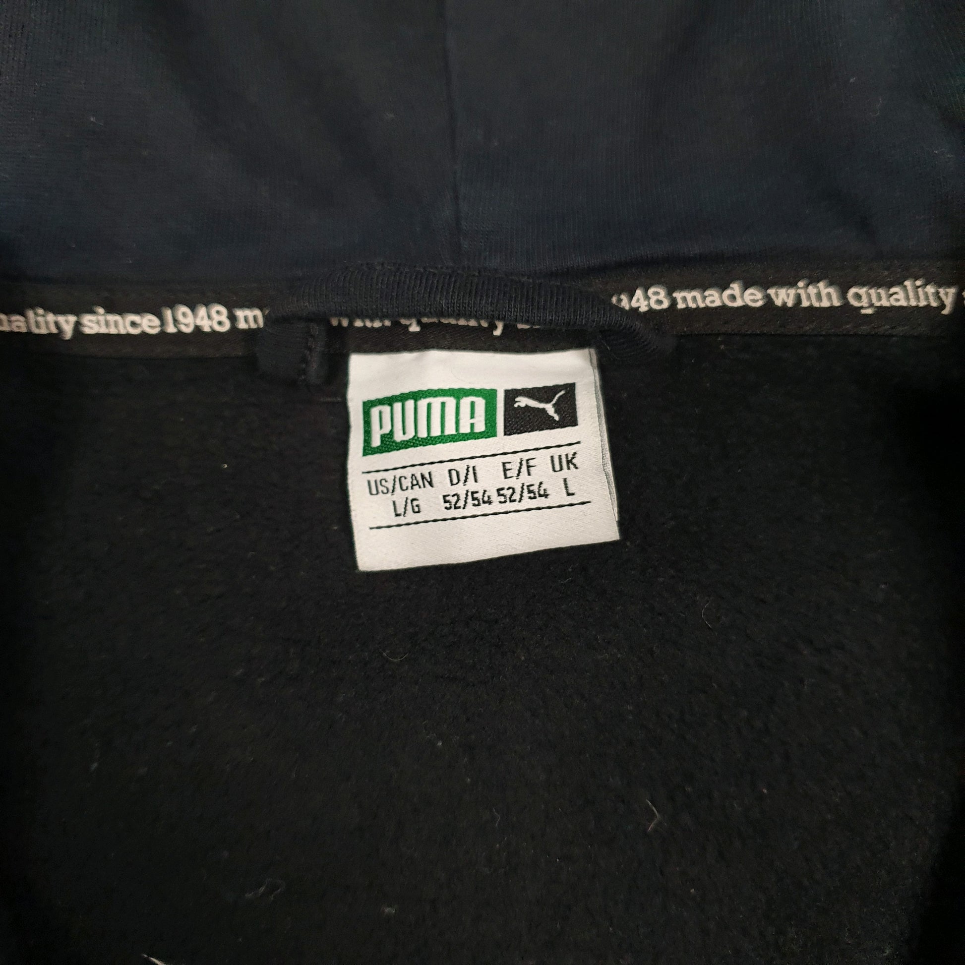 Mens Black Puma  Hoodie Jumper