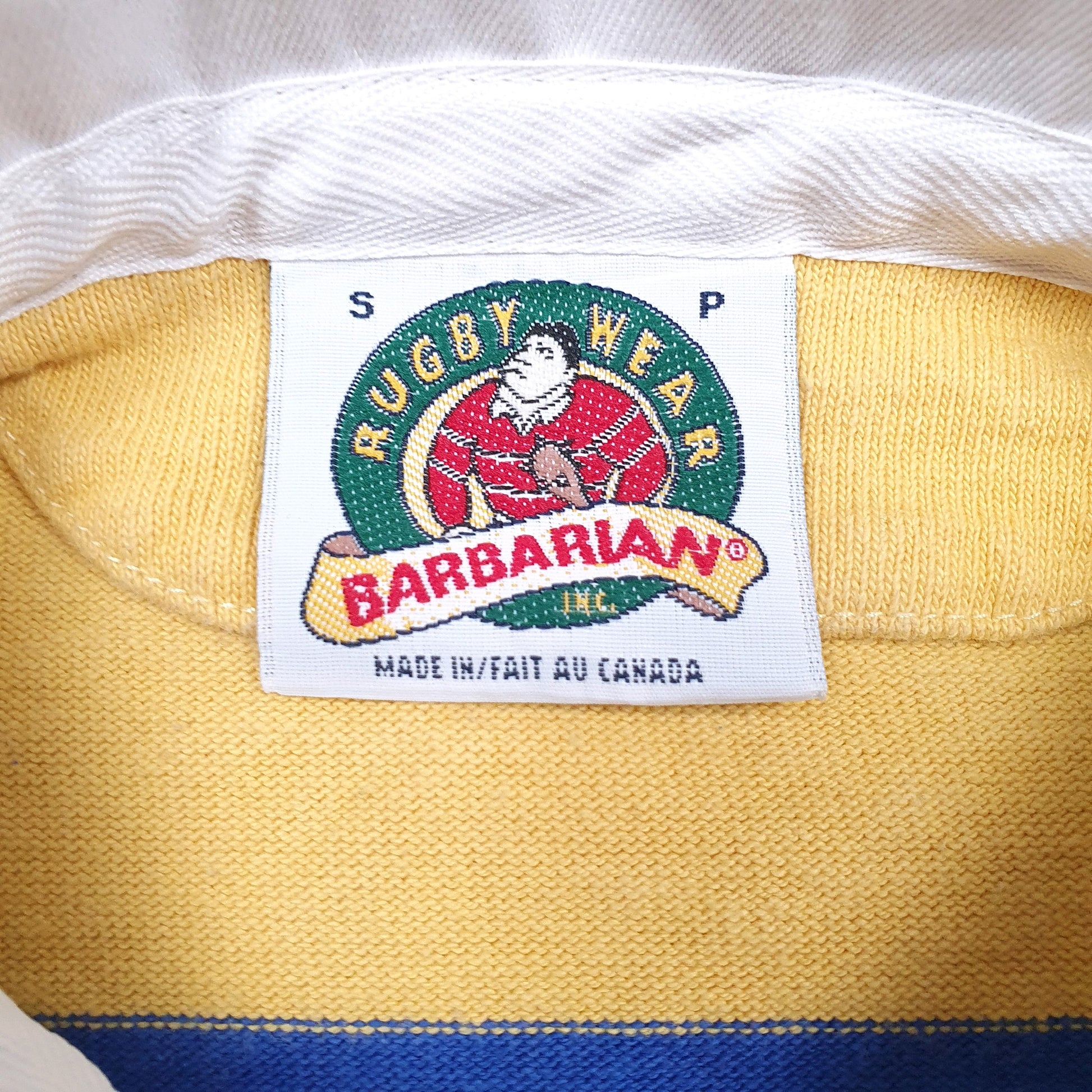 Mens Yellow Barbarian   Polo Shirt