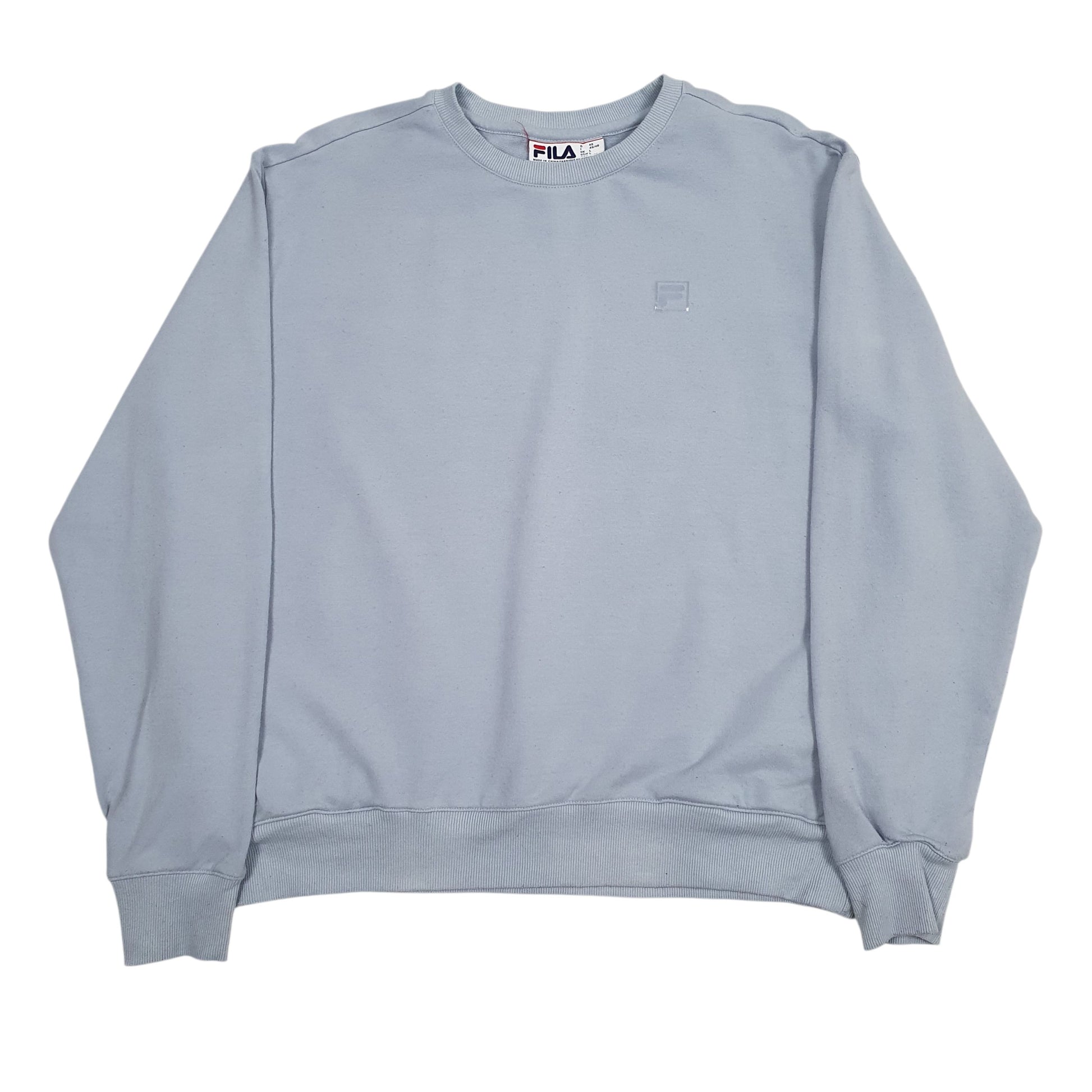 Womens Blue Fila  Crewneck Jumper