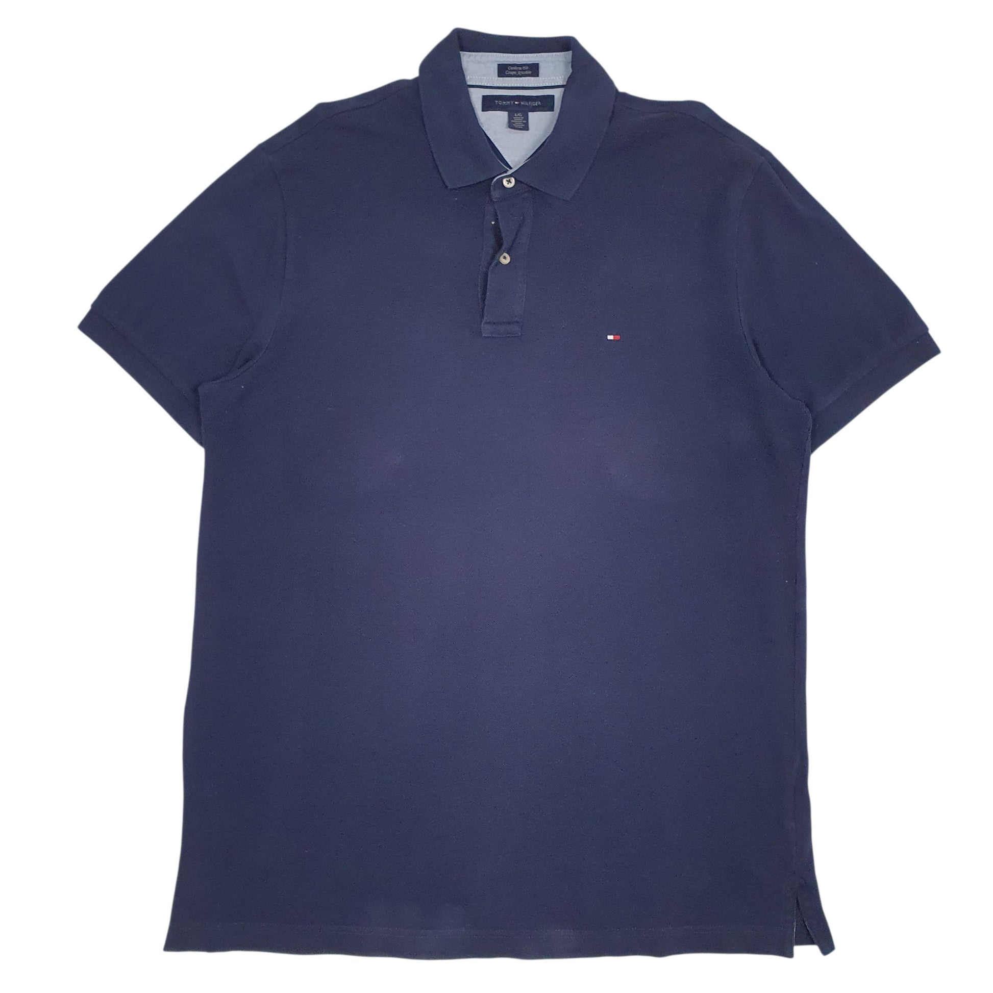 Mens Navy Tommy Hilfiger  Short Sleeve Polo Shirt