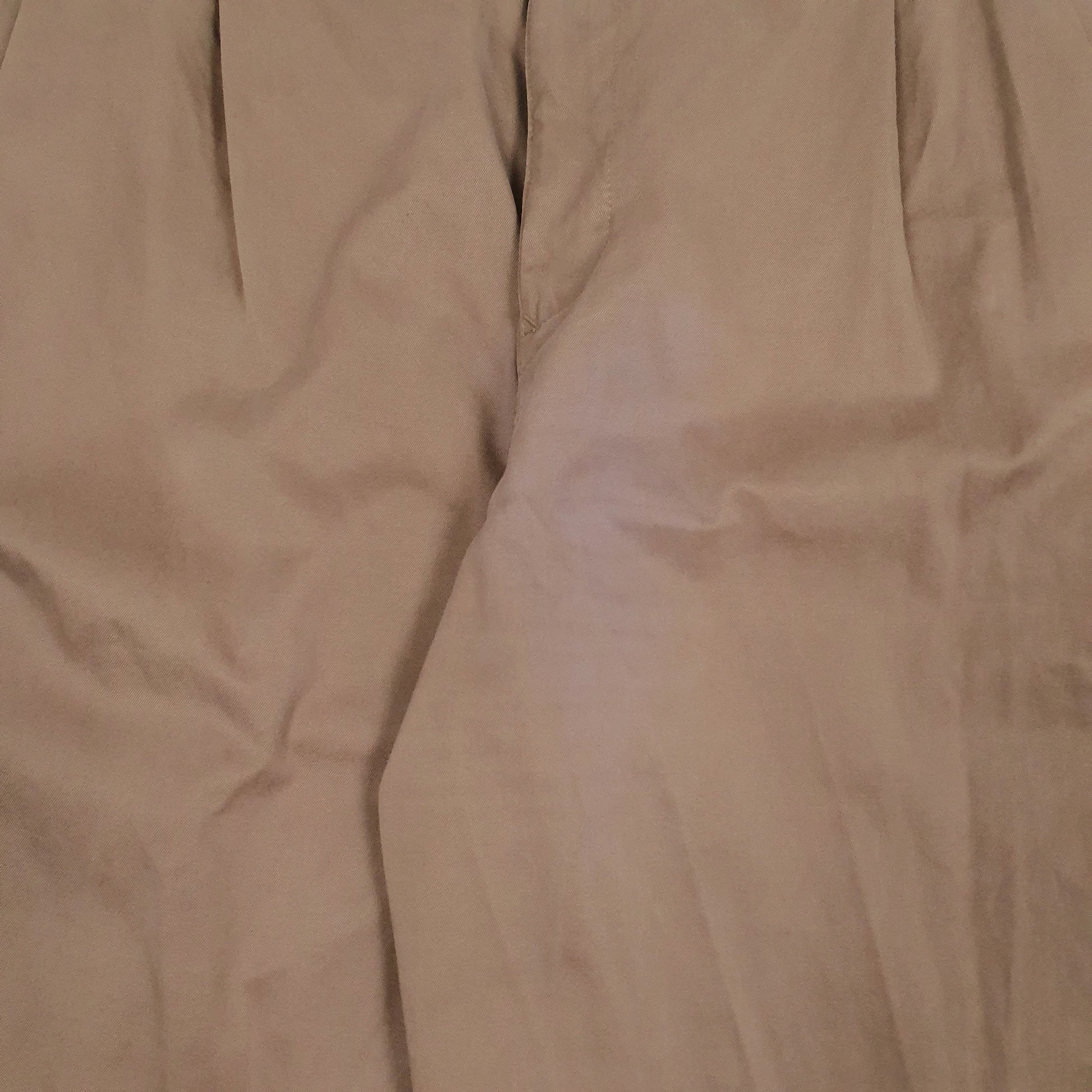 Mens Brown Tommy Hilfiger Pleated  Trousers