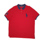 Mens Red Polo Ralph Lauren Custom Fit Short Sleeve Polo Shirt