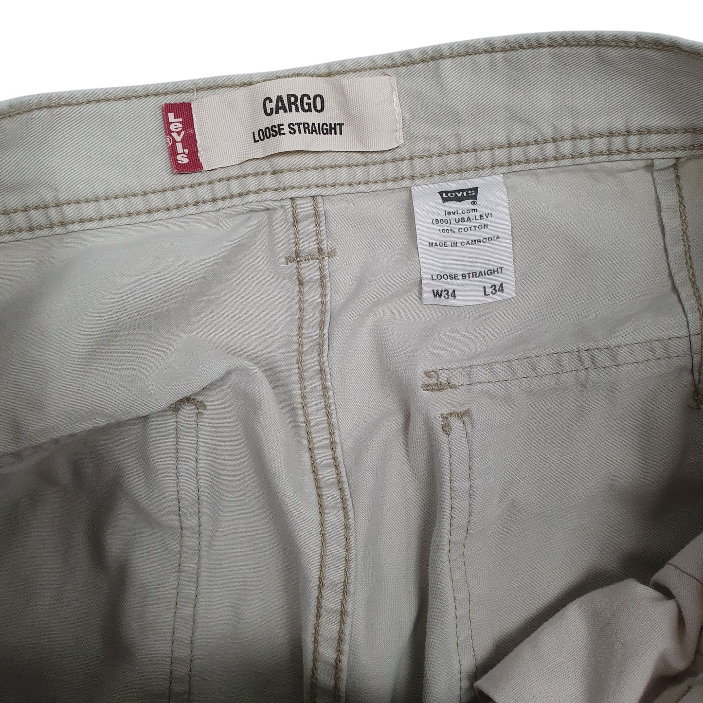 Mens Grey Levis   Trousers