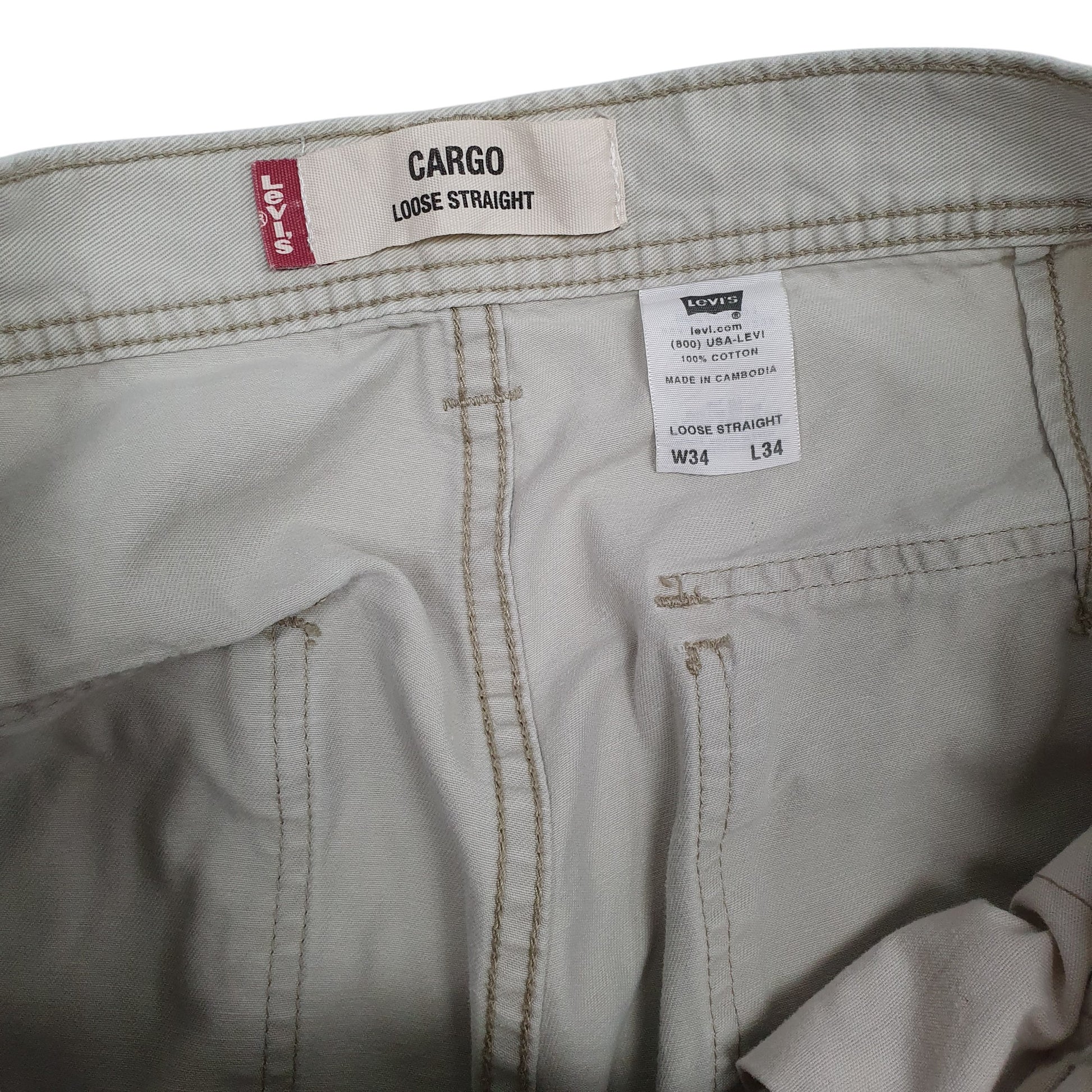 Mens Grey Levis   Trousers