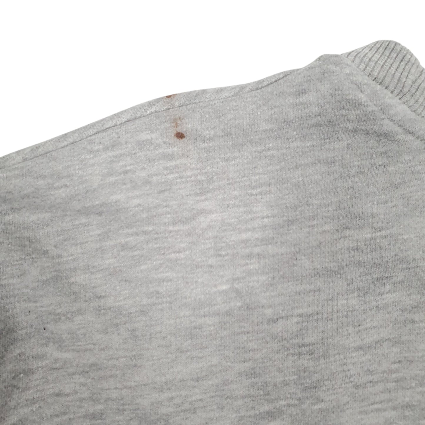 Mens Grey Champion Spellout Crewneck Jumper