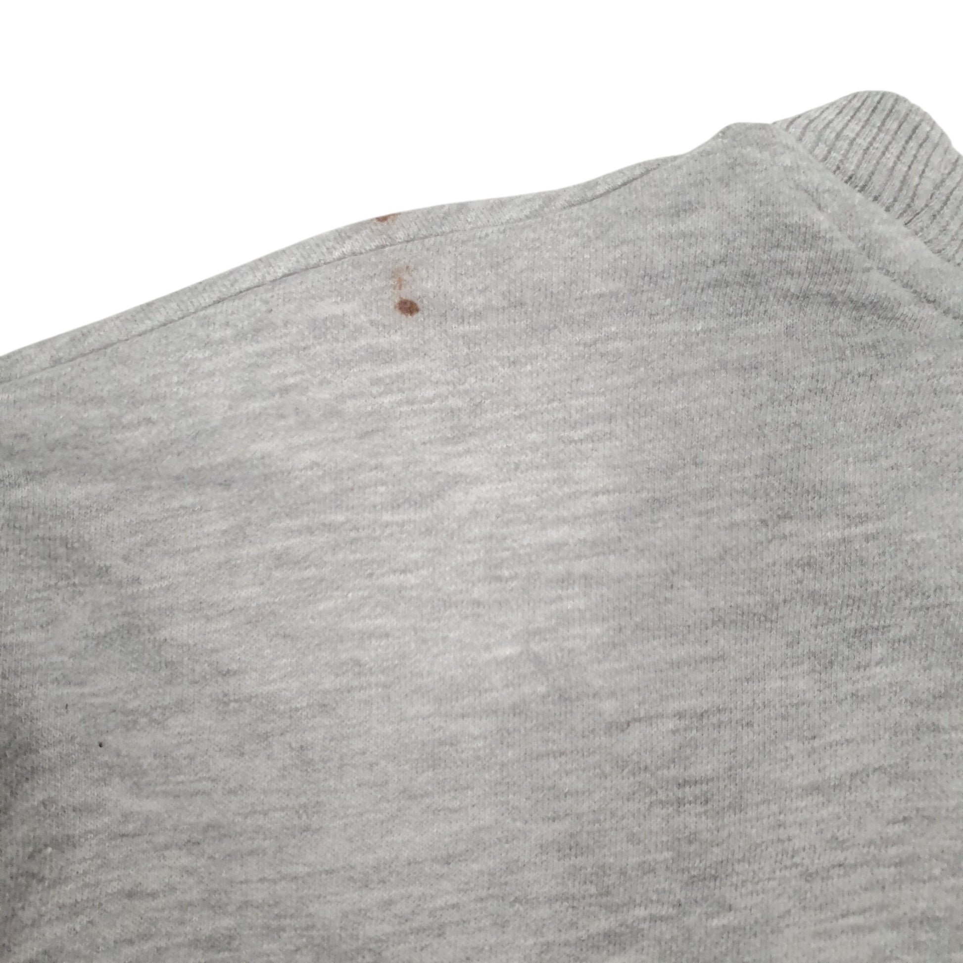 Mens Grey Champion Spellout Crewneck Jumper