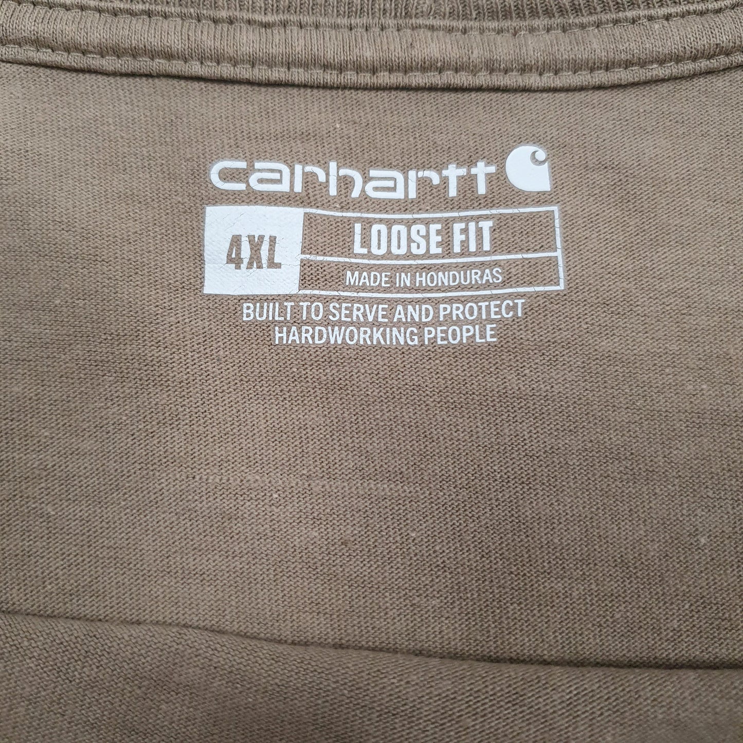 Mens Brown Carhartt   T Shirt