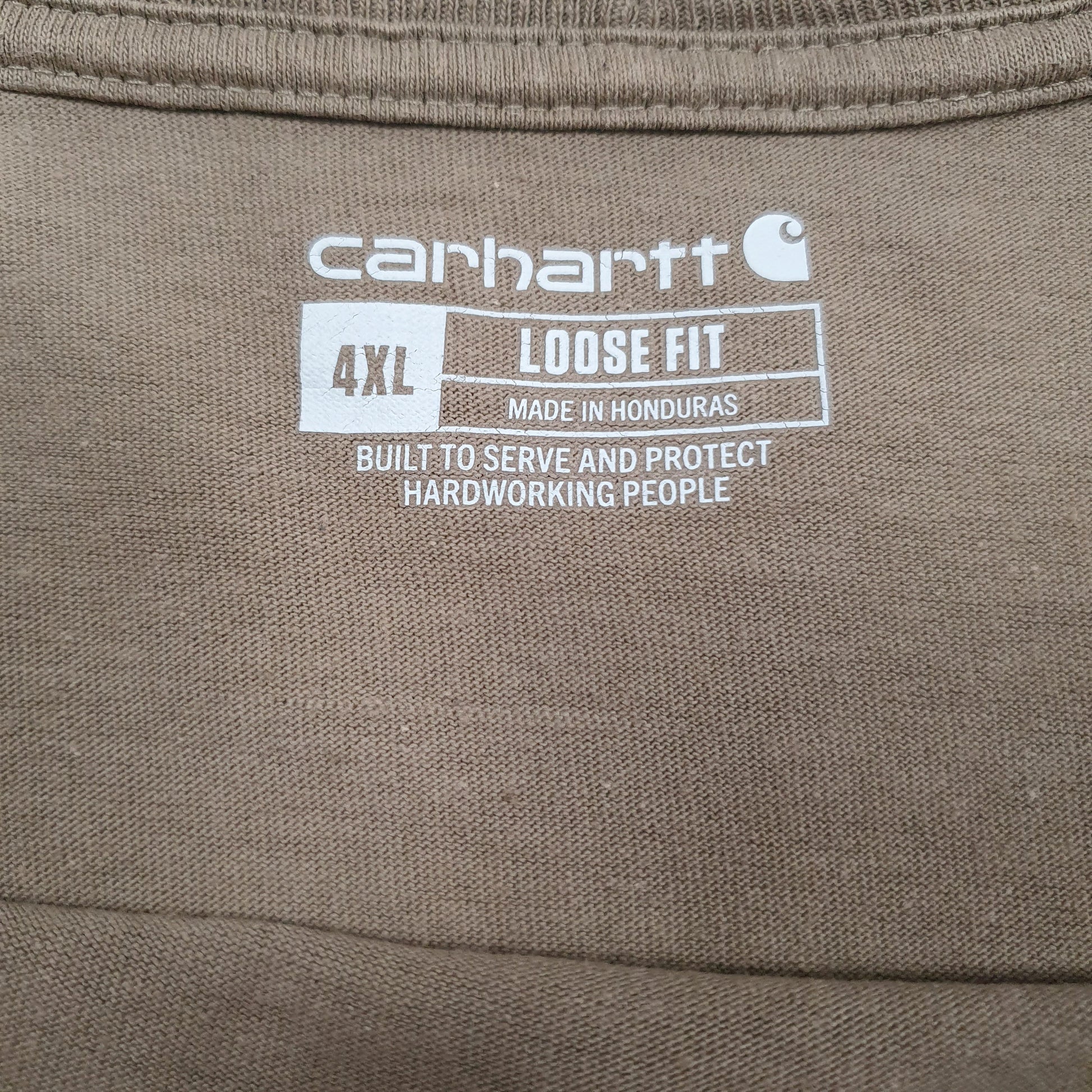 Mens Brown Carhartt   T Shirt