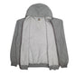 Mens Grey Carhartt K122 Vintage 00s Hoodie Full Zip Jumper